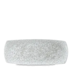 Menu Shades Caldera Chalk White Flat Rectangle Plate    35.5 x 14.2 14" x 5 3/4" Box 6