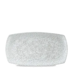 Menu Shades Caldera Chalk White Flat Rectangle Plate   35.5 x 19 14" x 7 1/2" Box 6