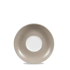 Menu Shades Smoke  Med Saucer   15.5 6 1/8"  Box 6