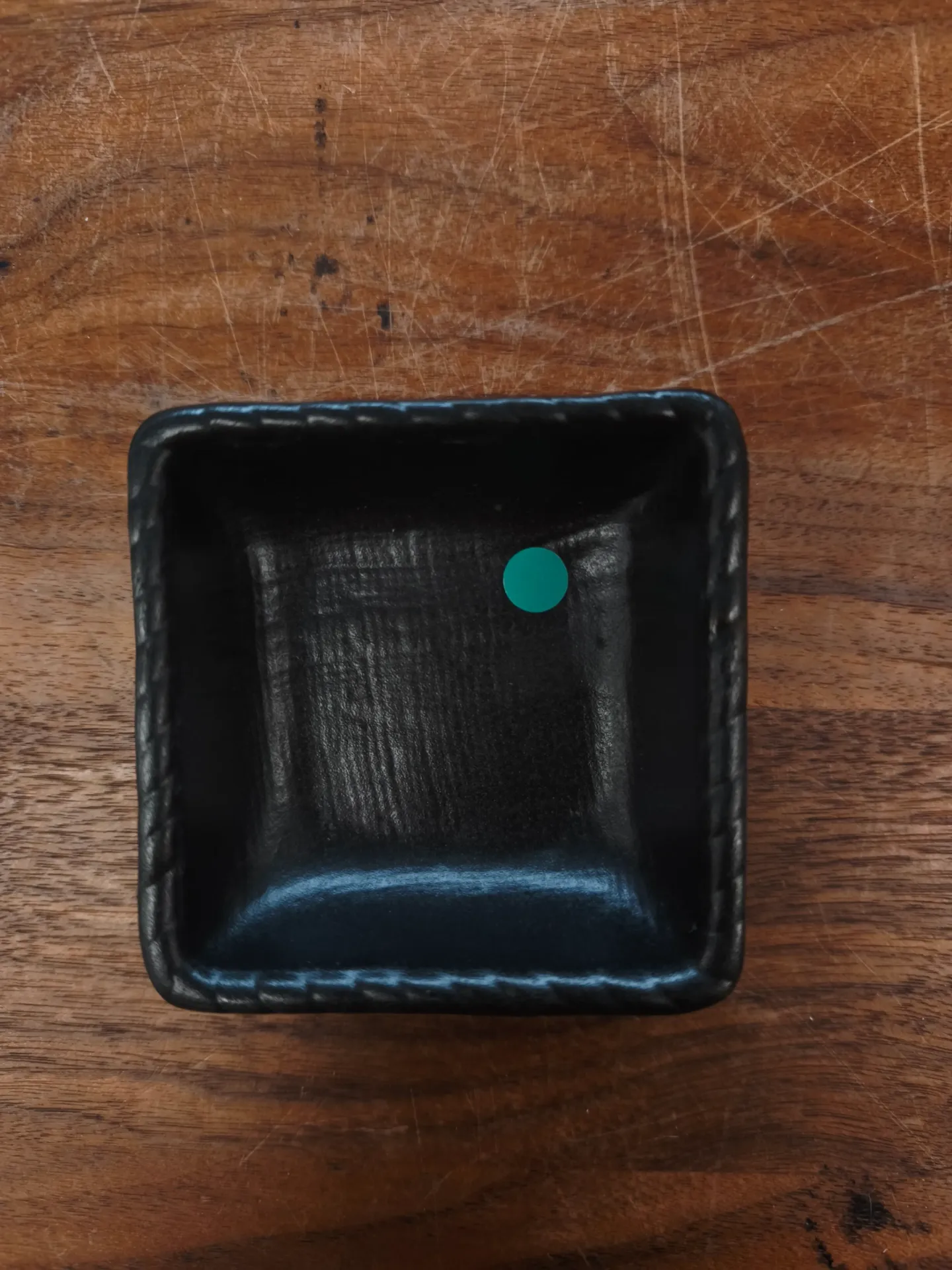 Soße quadratisch 8x8x3cm - schwarz semimatt