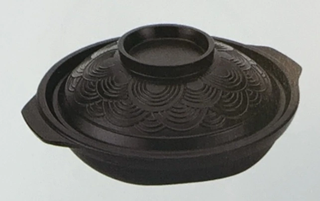 WELLEN Tontopf Alu schwarz D20cm