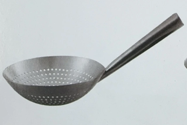 Woksieb gelöchert Edelstahl-Hohlgriff
