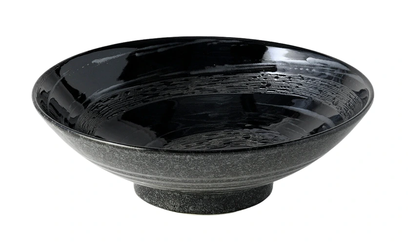 Gunmetal Swirl Ramen Bowl 24,5 cm