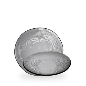 Bamboo Organic Glass  Plate    22.5  8 7/8" Box 6