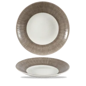 Bamboo Spinwash Dusk  Deep Coupe Plate    28.1 11" H: 3.7 Box 12