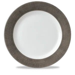Bamboo Spinwash Dusk  Footed Plate   30.5 12" Box 12