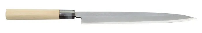 JN04902   Japan Yanagi Carbon Messer 24cm hellbraun