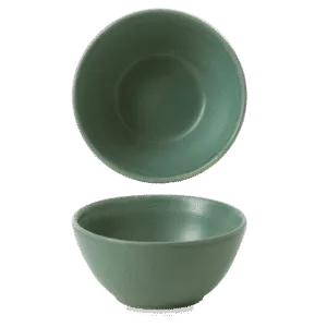 Andorra Green  Contour Snack Bowl   40 14oz H: 6.5 Dia: 13 5 1/4" Box 12