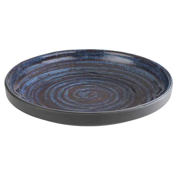 MELAMIN Pasta Teller D18 H3 250ml - blau/grau