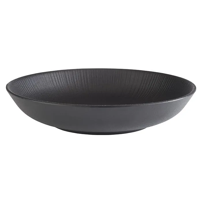[AP85060] MELAMIN Schale flach D22,5 H4,5 800ml - schwarz