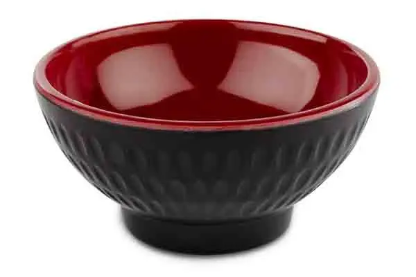 [AP15416] MELAMIN Soße D7,5 H3,5 60ml - rot/schwarz