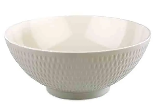 ASIA PLUS Schale 3L D26,5 weiß/grau