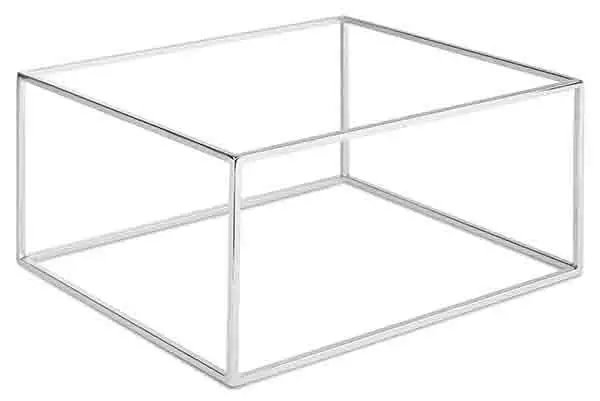 [AP15502] ASIA PLUS Buffetständer 1/2 GN, 1/4 GN Metall verchromt