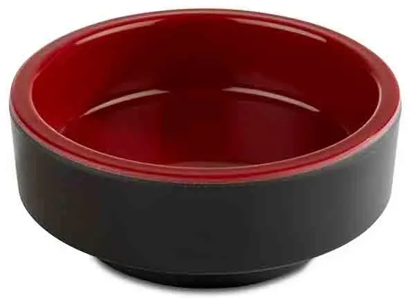 [AP15467] MELAMIN Soße rund D7,5 H3 40ml - rot/schwarz