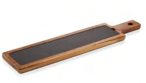 Platte mit Schieferplatte 53,1x12,5x1,8cm