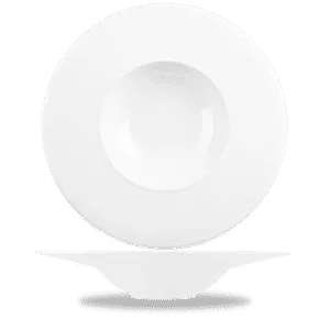 ALC AMBIENCE WHITE MEDIUM RIM BOWL 12 3/8" BOX 6