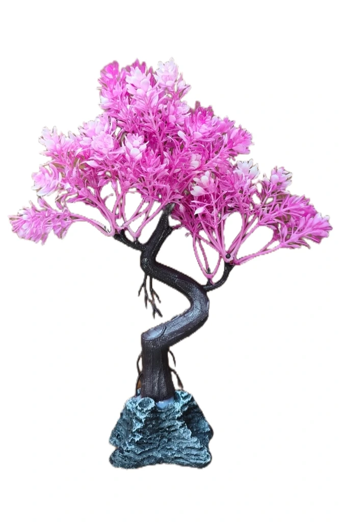 KT82597 Sushi Deko mit Kunstblumen pink/weiß