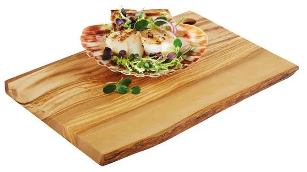 Servierbrett OLIVE Naturschnitt Handmade 25x17x1,5