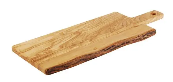 HANDMADE Naturschnitt Servierbrett rechteckig 56x20x2cm