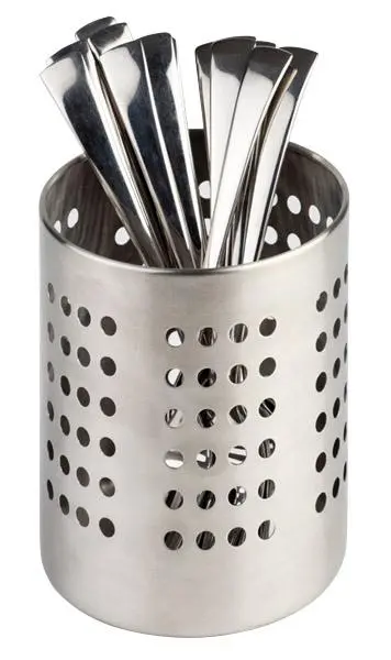 Besteckständer matt poliert Ø12cm H14cm