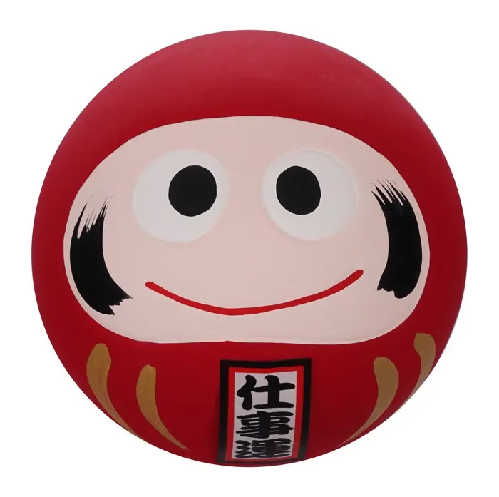 Daruma rot für gutes Geschäft 6x6x6