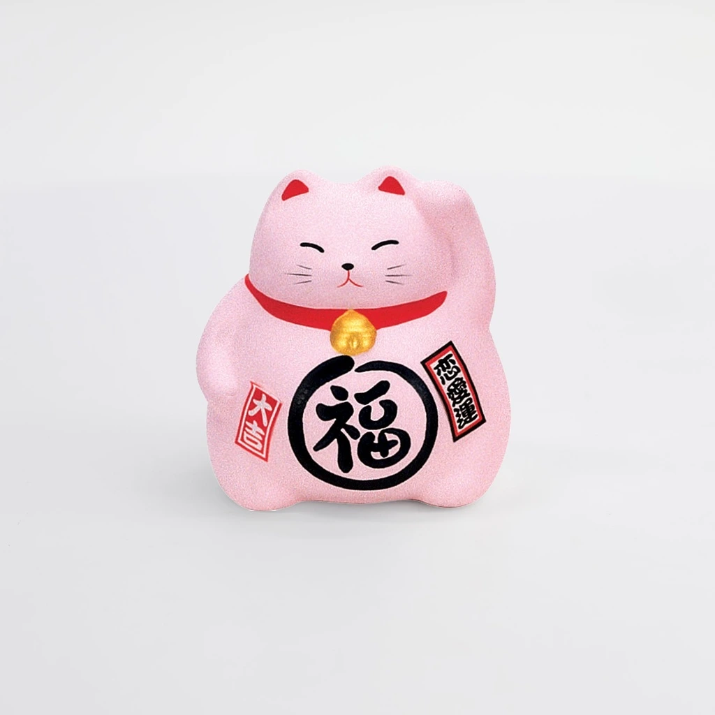 Glückkatze 9cm, pink Box 1/96