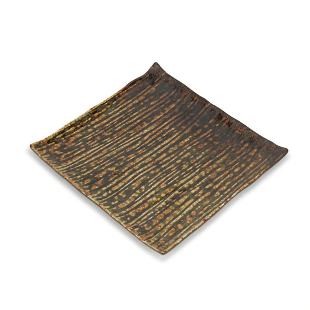 AUTUMM UMI Teller rechteckig 25x24cm - braun