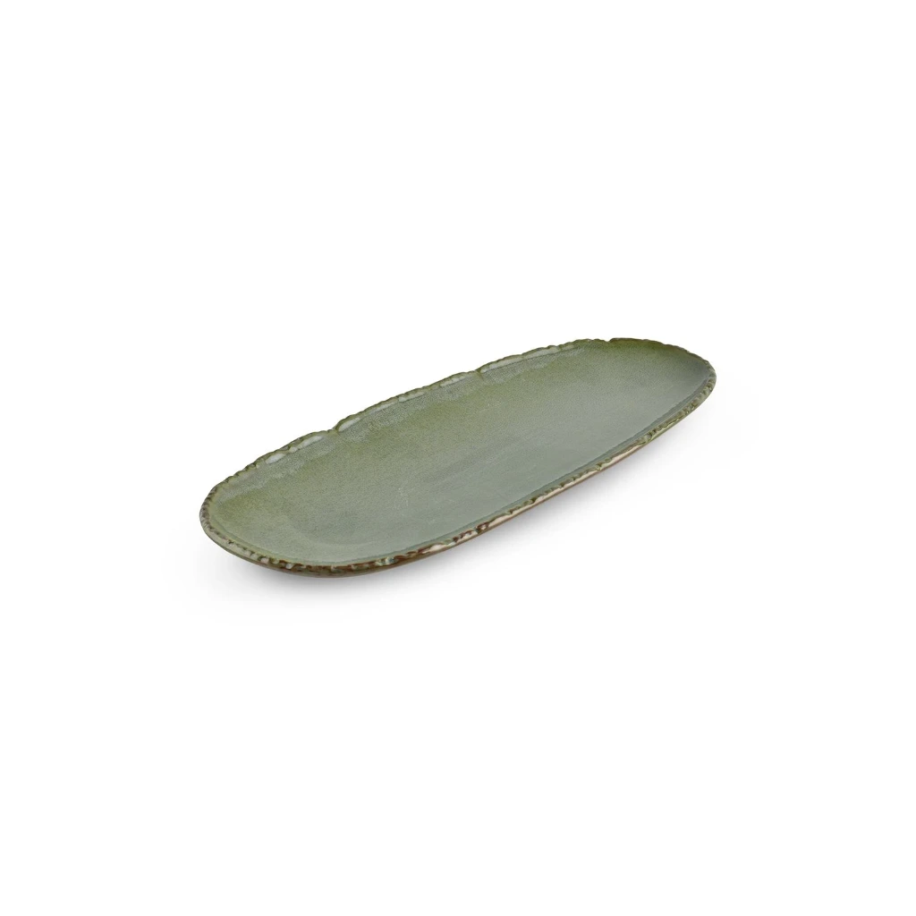 FILO Teller oval 34x14,5xH2,5cm - grün