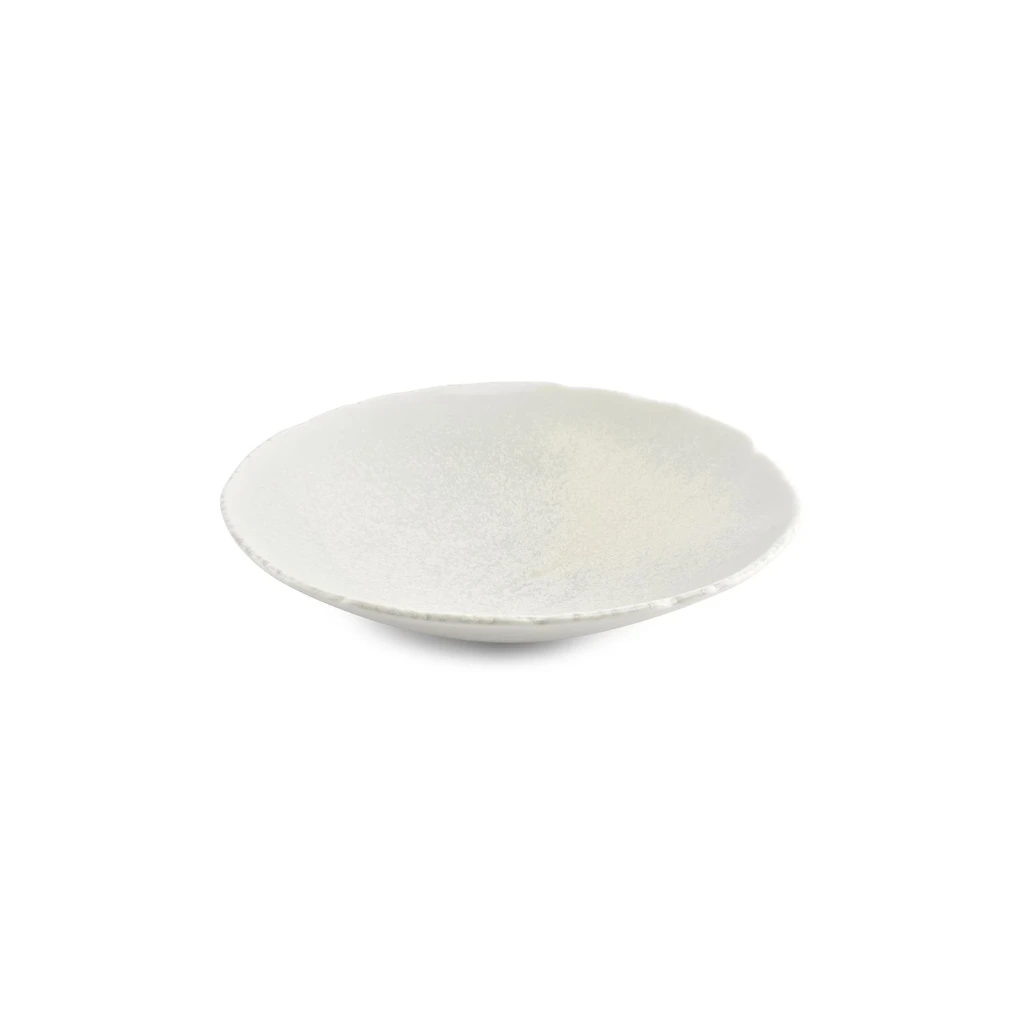 Schale flach blumenförmig D28,5 H6,5 weiß CT3