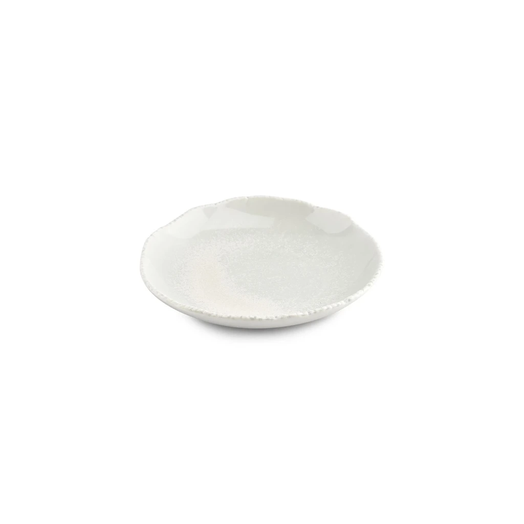 Schale 25xH5,5cm - weiß/blau