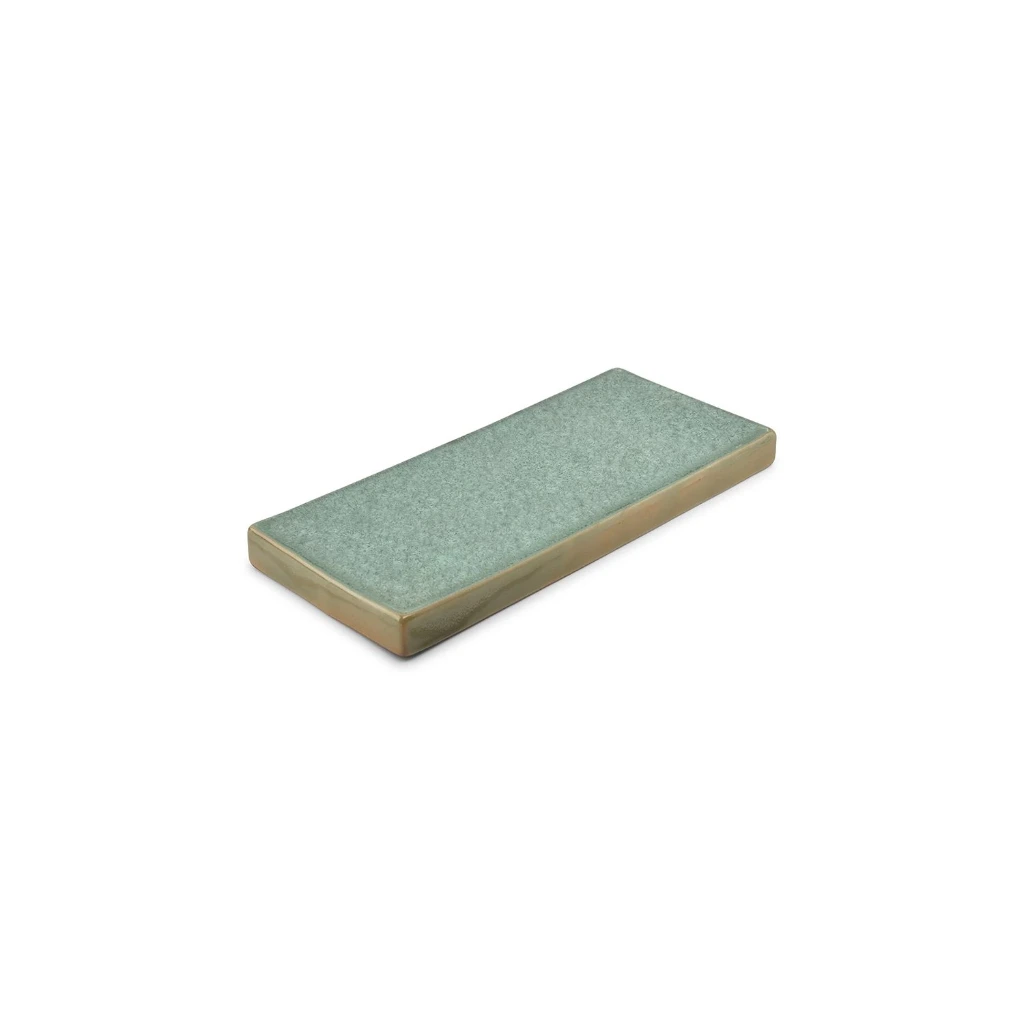 (F) Servierteller 25,5x11,5xH2cm grün Terra