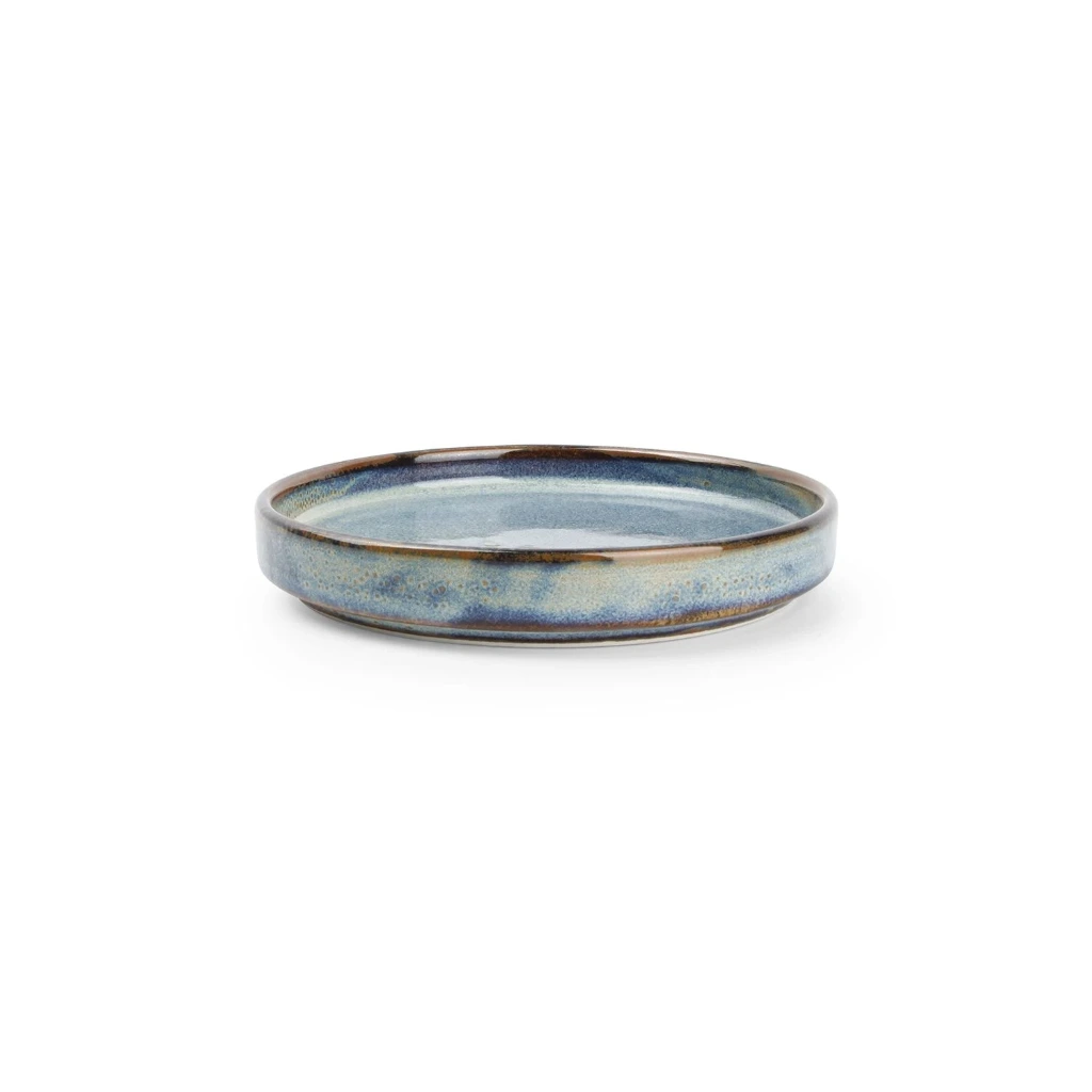 NOVA Teller flach mit Rand 13,5xH2cm - blau