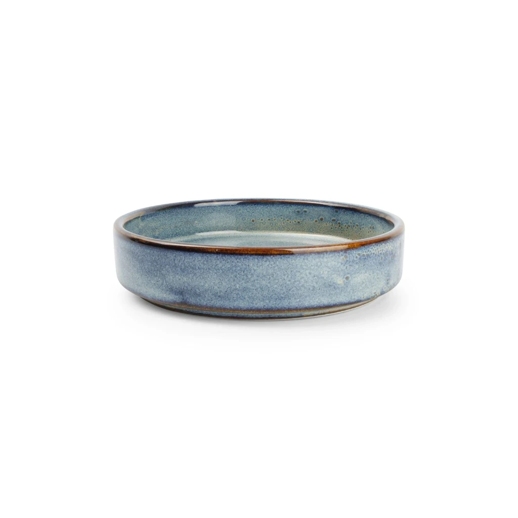 NOVA Teller flach mit Rand 13,5xH3cm - blau