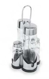 4-teilig Set Gewürzbehälter (Essig & Öl, Salz & Pfeffer)