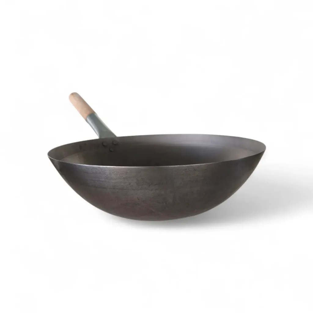 GA-K299 Stahl Wok runder Boden 35,5cm