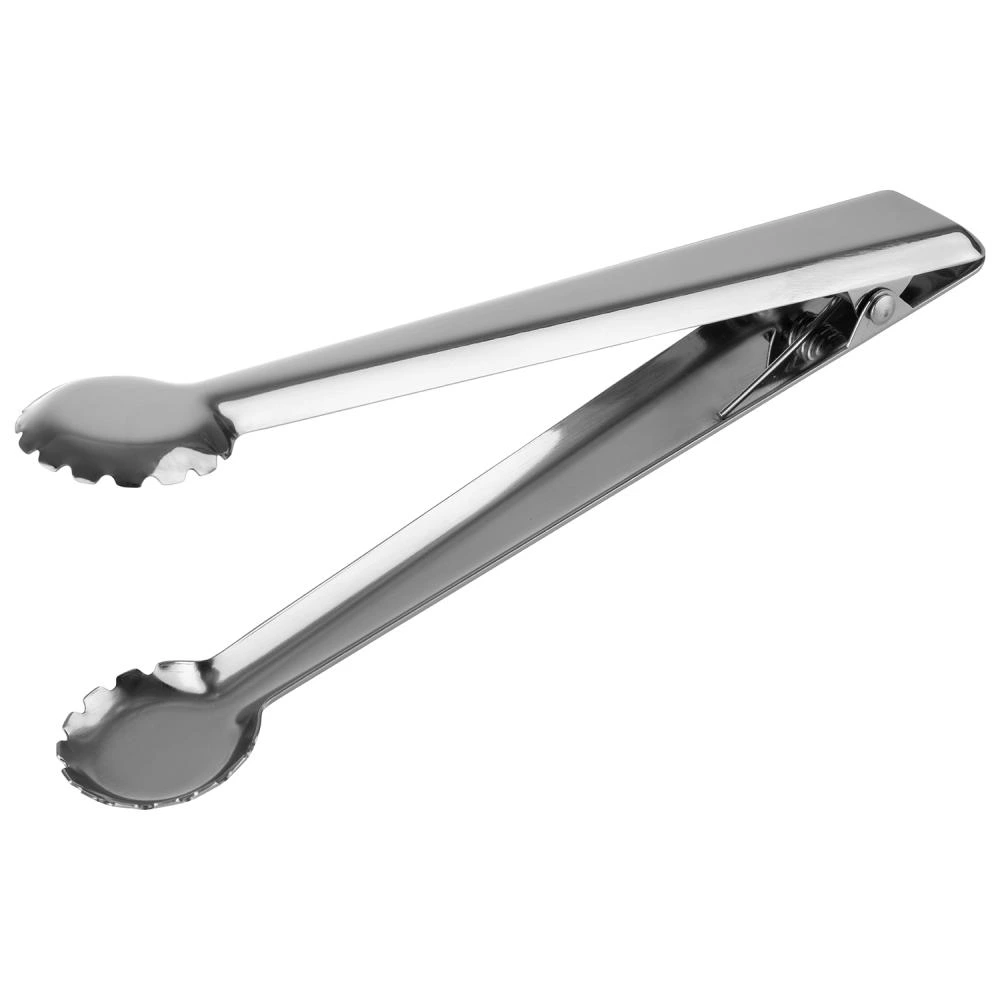 Edelstahl Eiszange Befestigungsclip L20cm - natur