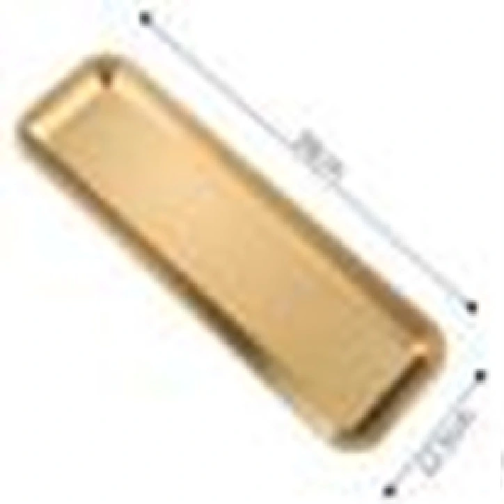 KOREA GOLD Tablett rechteckig 38x12cm