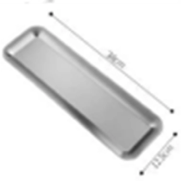 KOREA SILVER Tablett rechteckig 38x12cm