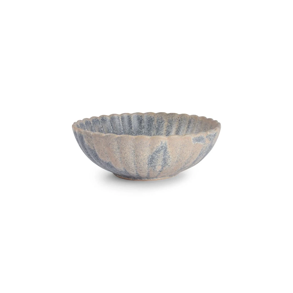 DUNE Schüssel floral D13 H4cm - blau