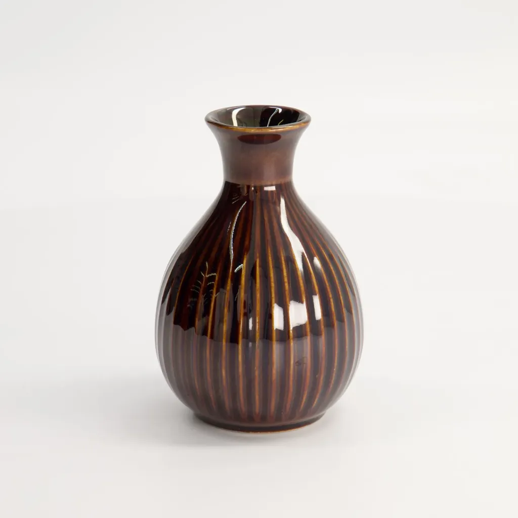 JN22277 Sake Bottle 8x12cm 250ml  braun
