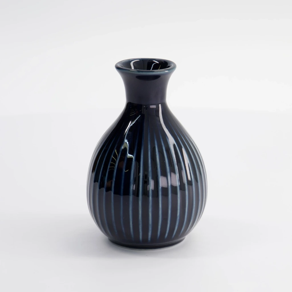 Sake Bottle blau 8x12cm 250ml Box 6/60