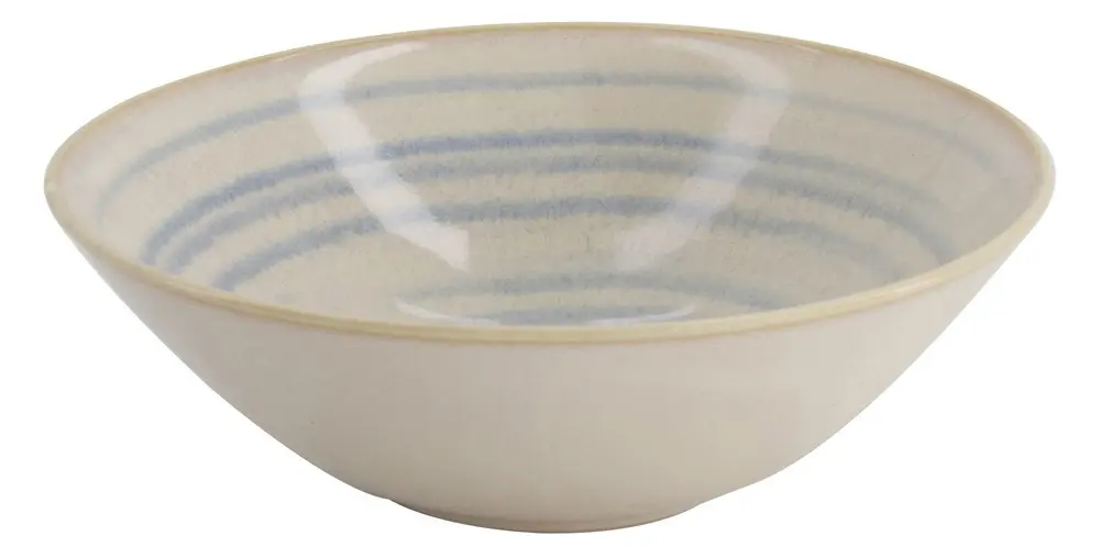 (D/R) TAPAS MIX Schale flach oval org. a.F. 15x14,5x4 blau/weiß