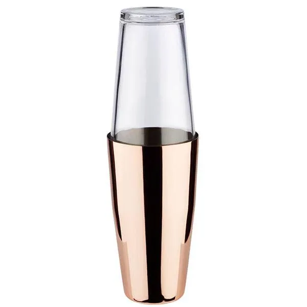 [AP93201] Shaker Set 2-teilig (Becher 700ml + Glas 400ml) - KUPFER glänzend