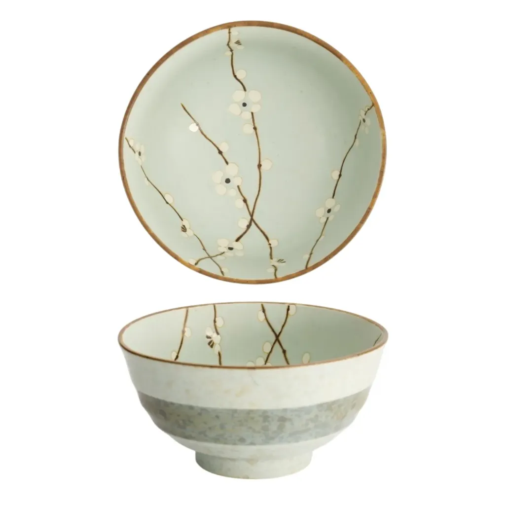 HANA GREEN Udon Schale D17 H8,7 900ml Box 4/24