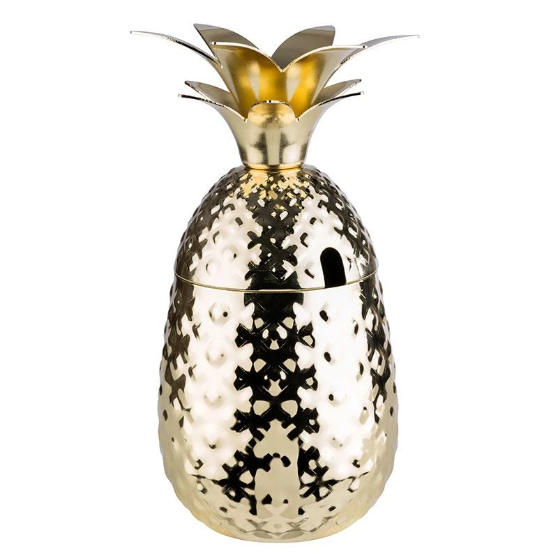 [AP93335] Edelstahlbecher ANANAS 500ml - GOLD glänzend