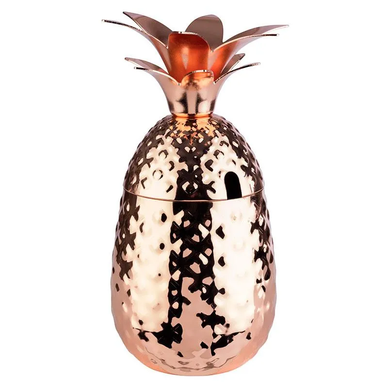 [AP93334] Edelstahlbecher ANANAS 500ml - KUPFER glänzend