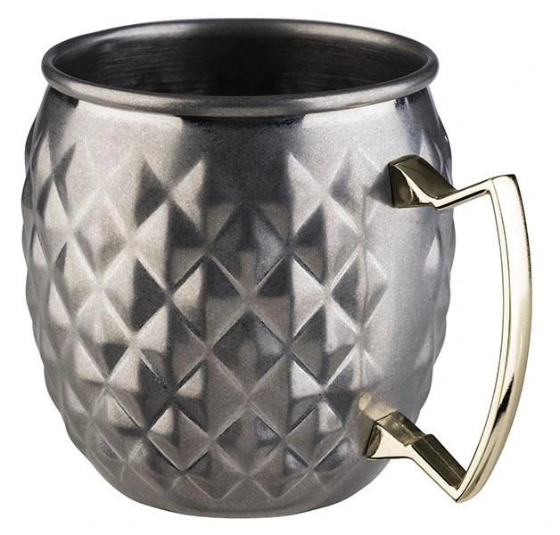 [AP93333] Edelstahlbecher 500ml Diamond-Optik - matt