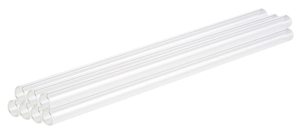 7er Set Glas-Trinkhalme 21cm