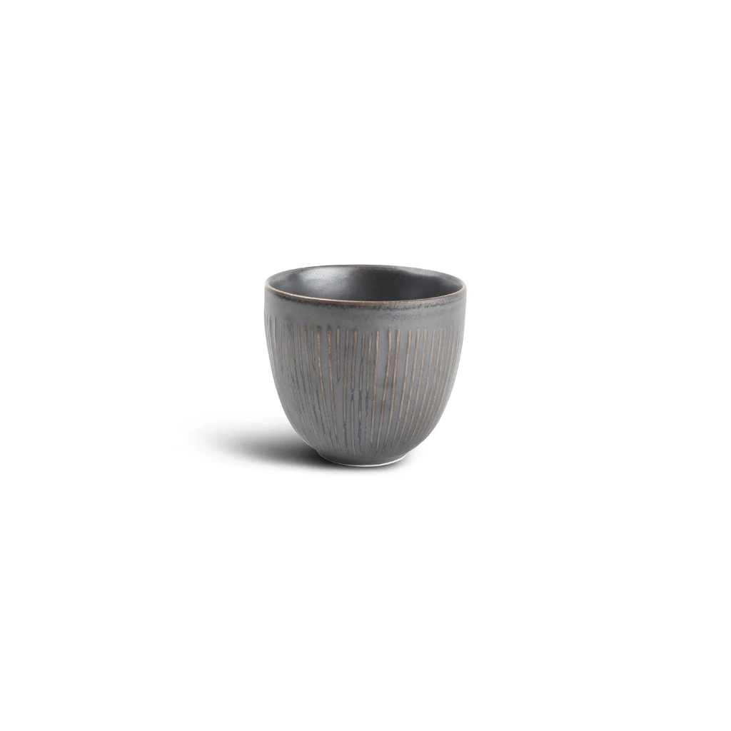 BRASS Tasse 15cl Streifen - silber