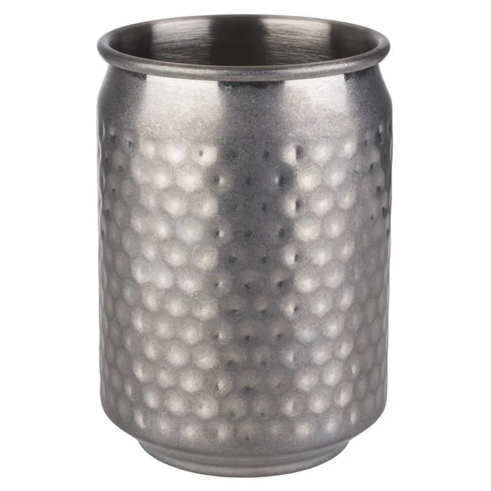 Edelstahlbecher 350ml D7,5 H10 Hammerschlag-Optik matt